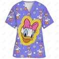 thumbnail image 3 of Ropa de enfermería navideña con estampado de dibujos animados de Minnie y Mickey Mouse, camisetas de mujer, uniforme de trabajo de manga corta para mascotas, camisa de disfraz, 3 of 5