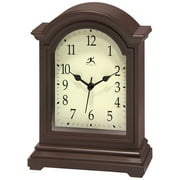 Infinity Instruments Classic Brown Antique Grandfather Tabletop Traditonal Analog Display Clock