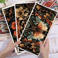 thumbnail image 4 of 3 láminas de calcomanías vintage de mariposas y flores para decoración de muebles (30 x 15 cm). Diseño floral retro, resistentes al agua y a los rayos UV., 4 of 9