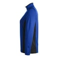 thumbnail image 6 of Harriton M786W Women's Flash Snag Protection Plus IL Colorblock Quarter-Zip Pullover-True Royal/ Black-L, 6 of 6