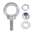 thumbnail image 5 of Unique Bargains M6 x 20mm Lifting Shoulder Eye Bolt 304 Stainless Steel Lifting Ring Threaded Eyebolt with Nuts and Washers 5Pcs, 5 of 5