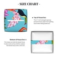 thumbnail image 5 of Kdxio Tropical Jungle Flamingo Print Tissue Box Cover,Square Decorative PU Leather Facial Paper Case Organizer Holder Dispenser for Bathroom,Night Stands,Desk,Car 5.2''X5.2''X5.2'', 5 of 8