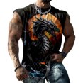thumbnail image 2 of Yopmin Graphic Tank Tops Men Crew Neck Dragon Fashion Graphic Tank Tops Summer Sleeveless Shirts for Sports Fitness, 2 of 8