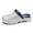 Grey Blue, variant on Mens Womens Garden Clogs Summer Sandals Lightweight Non Slip Walking Sport Shoes Unisex Adults Clog for Pool Beach Yard Kitchen Shower