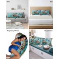 thumbnail image 6 of Coastal Sea Turtle Pillow Covers Standard Size 2 Pack, Nautical Beach Starfish Coral Teal Soft Bed Throw Pillowcases Breathable Cooling Long Lumbar Body Pillow Sham Cover for Bed Sofa 20''x26'', 6 of 7