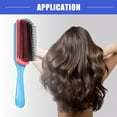 thumbnail image 3 of Vocoste Hair Brush 9 Row Styling Brush Detangling Brush Travel Wet Hair Brush  Blue Red, 3 of 7