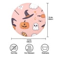 thumbnail image 3 of 15.4" Round Placemat Set of 6 Polyester Fabric Place Mats Non-Slip Dining Kitchen Table Mats for Kitchen Party Decor Halloween Cute Elements, 3 of 5