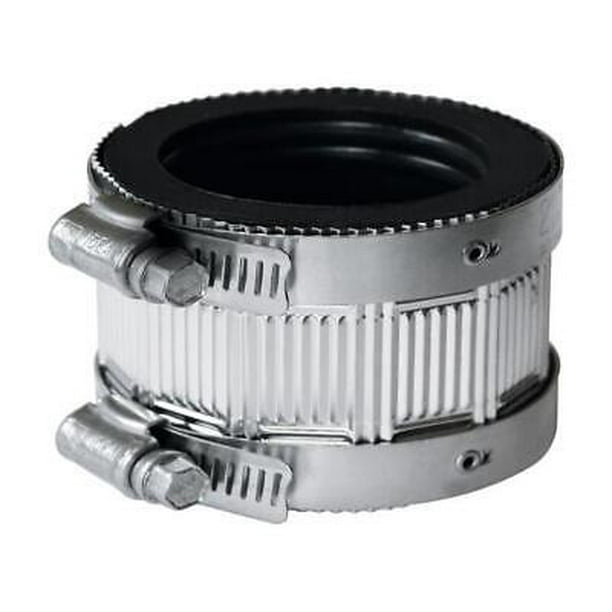 2Pc Fernco Schedule 40 2 in. 11/2 in. D PVC No Hub Coupling