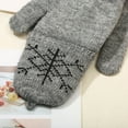 thumbnail image 6 of qolati Winter Knitted Convertible Fingerless Gloves Knit Flip Fingerless Touchscreen Gloves with Finger Gloves with Cover for Women Men, 6 of 7