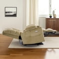 thumbnail image 3 of MCombo Large Triple Motor Power Lift Recliner for Big Tall Elderly, Fabric, Beige, 3 of 10