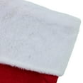 thumbnail image 4 of Northlight 20" Red and White "Merry Christmas" Velour Stocking, 4 of 7