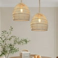 thumbnail image 3 of Arturesthome Nordic Rattan Hanging Light Shades Living Room Pendant Lamp, 3 of 14