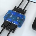 thumbnail image 3 of 250MHz 2 Input 2 Output Selector VGA Splitter Switch Connector Support 1920x1440 High Resolution HD MT-202S US Plug,1 x Switch, 3 of 6