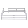 thumbnail image 6 of Sesslife Full Size Floor Bed with Door and Fence, Wood Full Floor Platform Bed with Slats, Full Montessori Bed for Boys Girls, No Box Spring Needed, Grey, 6 of 8