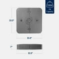 thumbnail image 2 of Best Choice Products 330lb Capacity Fillable Heavy-Duty Outdoor Cantilever Umbrella Base w/ Easy-Fill Spouts - Gray, 2 of 8