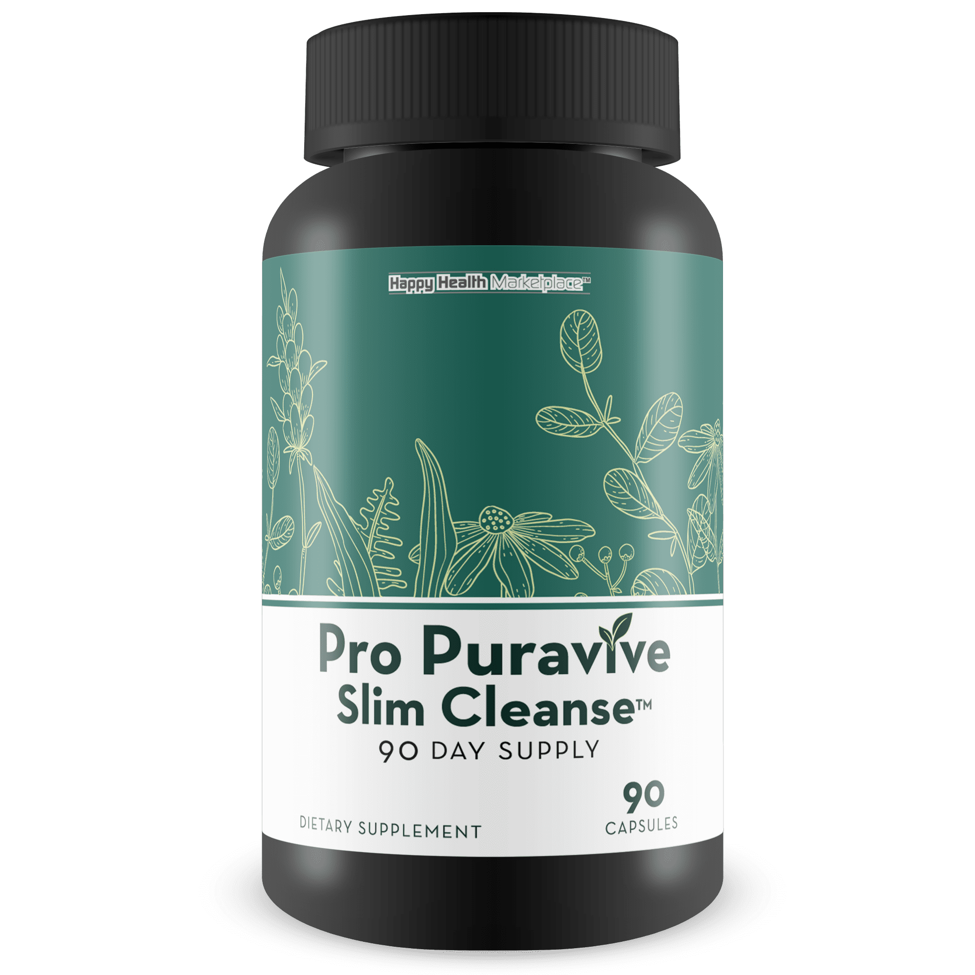 Pro Puravive Slim Cleanse - 90 Day Supply - Our Best Gentle Full Body Detox Cleanse - Full Body Detox Cleanse for Women & Men - Body Cleanse Detox for Women & Men