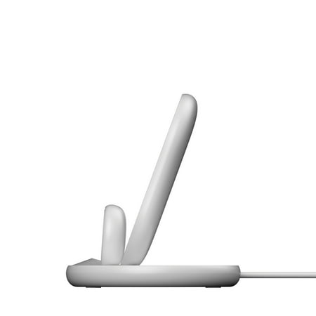 Belkin - 3-in-1 Wireless Charger - Fast Charging Stand for iPhone, Watch & AirPods - Qi-Certified Charger - Case Compatible - White