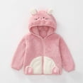 thumbnail image 2 of DHFJKG Toddler Teddy Jackets Zip Up Hoodies Windproof Hooded Cute Animals Fuzzy Warm Coat For Kids Boys Girls 1-5 Years Lovely Outerwear, 2 of 8