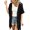 Black, variant on Women's Hollow Out Knit Cardigan Short Sleeve Fringe Tassel Lightweight Cover Up Shawl Wrap for Summer