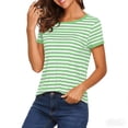 thumbnail image 5 of SROBPTY Womens T-Shirts Fashion Print Crew Neck Short Sleeve Lightweight Summer Tops for Everyday Use, 5 of 5