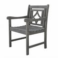 thumbnail image 2 of Distressed Dining Armchair with Decorative Back, 2 of 3