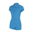 thumbnail image 5 of Biekopu Sexy Buttons Up Rompers Jumpsuit Women Tie Dye Homewear Outfits Lounge Wear Pajamas Shorts Playsuit Summer Bodysuit, 5 of 6