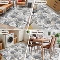 thumbnail image 5 of Rectangle Area Rugs 4 x 6 Ft, Spring Botanical Non-Slip Residential Carpet, Country Floral Leaves Gray Brown Indoor Crawling Mats Runner Rugs for Living Room/Dining Room/Bedroom, 5 of 8