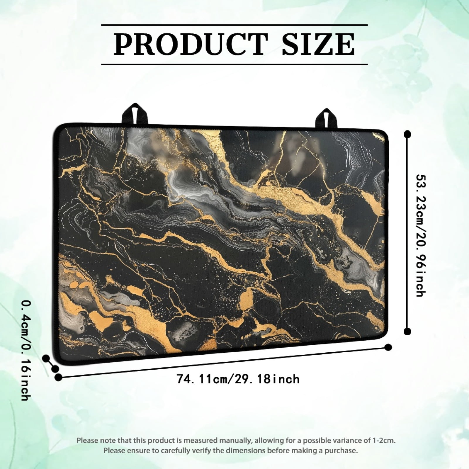 Renewold Stove Cover for Stove Top, Ceramic Stove Top Cover Mat Scratch Resistant Oil Resistant Stovetop Cover Oven Mat Protector for Kitchen Decor, Black Gold Marble