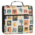 thumbnail image 5 of FORMRS Zipper Binder with Shoulder Strap 2-inch Ring 500 Sheet Capacity File Bag, Beige Playful Stamp, 5 of 5