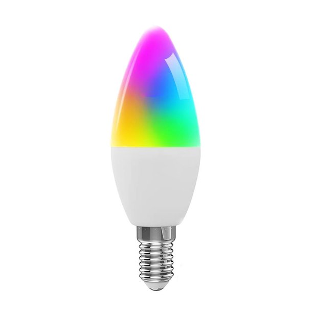 Bombilla Wifi De 9W Y 2,4 Ghz, Aplicación Inteligente Y Control De Voz, Cambio De 16 Millones De Colores, Atenuación De 2700-6500K, Bombilla E14, Ac85-256V De Amplio Voltaje Advancent HA021098-00