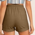 thumbnail image 4 of Diufon Womens Dressy Shorts Plus Size Summer Casual Elastic Waist Drawstring Comfy Pull On Shorts with Pockets, 4 of 9