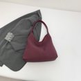 thumbnail image 3 of Bolso Slouchy para Mujeres Color Sólido Cuero PU, 3 of 9