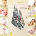 thumbnail image 3 of SKYSONIC 3 PCS Funny Santa Hats Kitten Baby Muslin Washcloths, Winter Christmas Tree Face Towel Burp Cloths Ultra Soft Absorbent Cotton Bath Wipes Towels for Newborn Boys Girls, 3 of 7