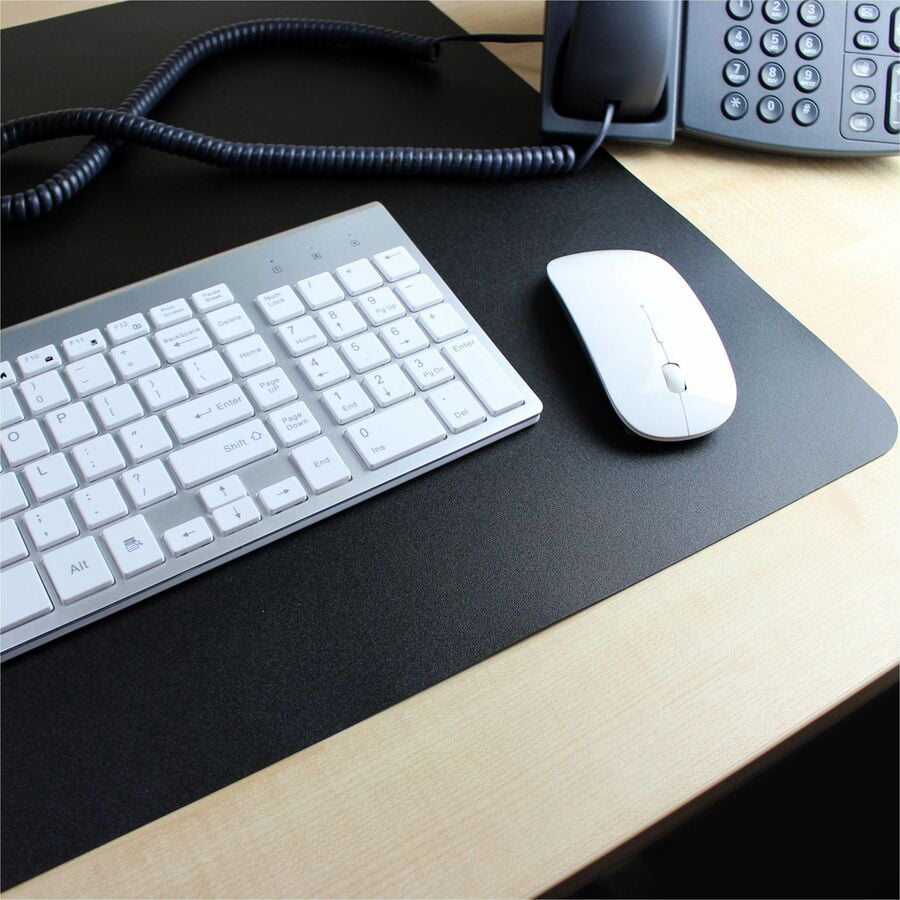 Lorell Desk Pad - Rectangle - 24" Width X 19" Depth - Black
