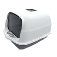 thumbnail image 3 of lionlar Large Cat Litter Box with Lid Enclosed and Covered Easy Tidy Litter Tray Prevent Gray Bottom, 3 of 9