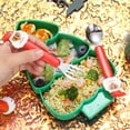 thumbnail image 4 of cpengpj Clearance Christmas Tree Cake With Mesh And Fork Spoon Fruit Cake For Baby Food 304 Stainless Steel Children's Tableware Set Essentiales For Holidays, 4 of 6