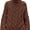 Brown, variant on Womens Cable Knit Turtleneck Sweater Oversized Loose Pullover Tops-Apricot,XL