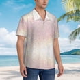 thumbnail image 5 of Haiem Glitter Light Pearl Printed Hawaiian Shirt for Men - Men’s Casual Beach Summer Shirts - Stretch Fabric with Modern Fit-X-Large, 5 of 9
