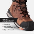 thumbnail image 3 of Bota de trabajo BRUNT Perkins Comp Toe Impermeables para Hombre, Marrón 9.5US, 3 of 7