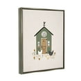 thumbnail image 3 of Green Hen House Chicken Farm Animals & Insects Graphic Art Luster Gray Framed Art Print Wall Art, 3 of 6
