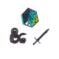 thumbnail image 1 of Dungeons & Dragons Ensemble de Pinces à Revers, 1 of 7