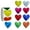 multicolor, variant on ALFEUND Heart Stickers - 500 pcs 1.5inch Valentines Day Heart Stickers Glitter Colored Heart-Shaped Sticker for Kid Reward Classroom Self-Adhesive Love Incentive Sticker for Birthday Wedding