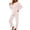 Beige, variant on Zynoxe 2 Piece Pajama Set for Women Classic Crew Neck Long Sleeve Top Straight Leg Long Pants Suit Casual Solid Color Women Pajama Sets Fashion Heart Jacquard Fleece Sleepwear Set