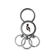 thumbnail image 1 of Porte-clés en Métal Inoxydable animal Noir et Blanc, 1 of 3
