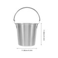 thumbnail image 2 of OUNONA Silver Snacks Bucket Carry Snacks for Parties 1Pcs, 2 of 8