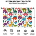thumbnail image 2 of Blackout Kids Curtains,Cute Dinosaur Pattern Childrens Insulated Curtains Set Of 2,Bedroom Essentials,Toddler Room Decor 42x54in(106x137cm), 2 of 4