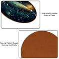 thumbnail image 5 of Whale 6PCS Round Coasters Microfiber Leather 11x11 cm/4.3x4.3 in - Set of 6 Drink Coasters for Home and Bar Use - & Easy to Clean Beverage Coasters Pack, 5 of 6