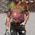thumbnail image 2 of Mens Street Fashion Casual Interesting Design Printed Round Neck Short Sleeve, 2 of 9
