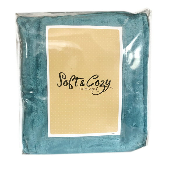 Soft & Cozy MacroMink Electric Heated Warming Angel Wrap Turquoise