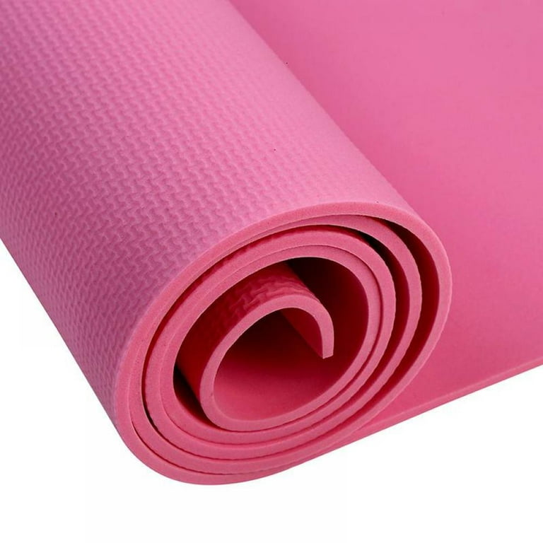 Yoga Mat Thick 1.5mm EVA Foam Non Slip Exercise Workout Mats for Men and  Women for Home Gym Fitness,Yoga,Pilates,Studio  Lightweight,Rollable,Foldable (68Lx24W) 